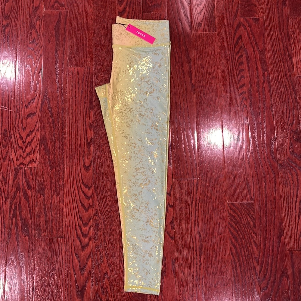 NWT Terez Fantasy Balayage Foil-Print Leggings* - Picture 7 of 7